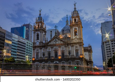 Candelária Church, Downton Rio De Janeiro, At Dusk