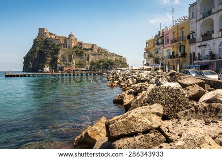 Church, fortress, prision  and Monastery of the island Ischia, Bay of Naples