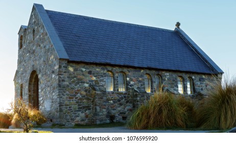 The Church Of The Good Shepherd At Lake Tekapo New Zealand - Shutterstock ID 1076595920