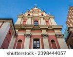 Church of the Gracious Mother of God, Jesuit Church on Old Town of Warsaw, Poland