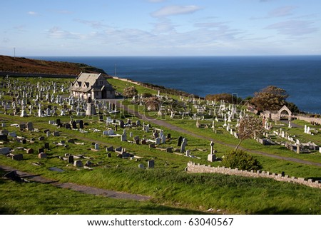 The Church and graveyard on the Great Orme Llandudno North wales