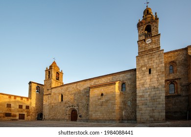 Church in the historical town of San Felices de los Gallegos  Spain  - Shutterstock ID 1984088441