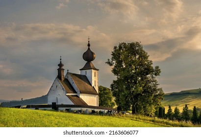 Church of the Holy Spirit is a late Romanesque sacral building from the second half of 13th century, located in the village of Zehra, district of Spisska Nova Ves. Slovakia, UNESCO World Heritage Site - Shutterstock ID 2163606077