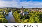 The Church of the Holy Trinity, where Shakesphere is buried, River Avon, Stratford-upon-Avon, Warwickshire, England, United Kingdom, Europe