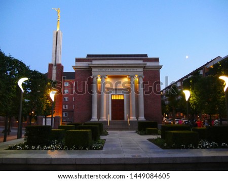 The Church of Jesus Christ of Latter-Day Saints Temple in Copenhagen, Denmark
