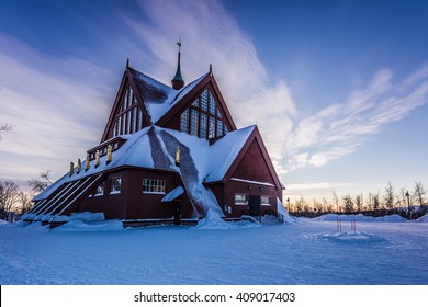 Church Of Kiruna In Lapland, Sweden