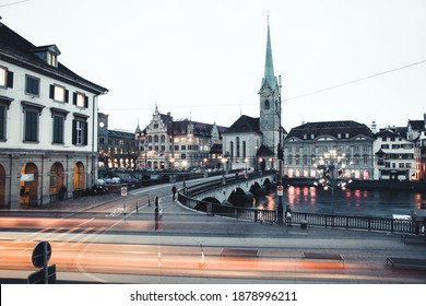 The Fraumünster Church Located In Zurich, Switerland