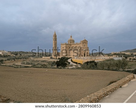 Church Malta fields cloudy dat