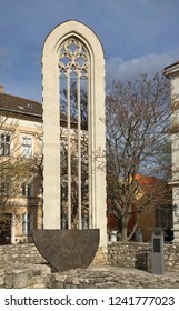 Church Of Maria Magdalene At Kapisztran Square In Budapest. Hungary