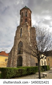 Church Of Maria Magdalene At Kapisztran Square In Budapest. Hungary