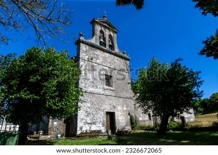 Church of the monastery of San Salvador de Asma. Chantada, Lugo, Spain.