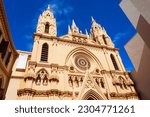 Church of the Most Sacred Heart of Jesus or Iglesia del Sagrado Corazon de Jesus in Malaga. Malaga is a city in the Andalusia community in Spain.