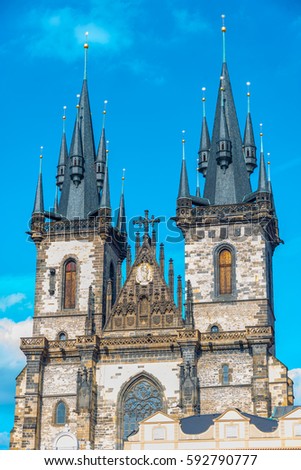 Church of Mother of God in Prague, Czech Republic