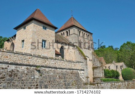 Church of Moutier d Ahun, in the creuse, Limousin, France