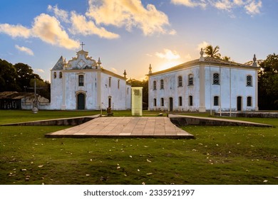 Church of Nossa Senhora da Pena and Museum in the historic center of the old town of Porto Seguro, in the state of Bahia, Brazil.