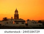 Church Nuestra Senora de Guadalupe, Teguise, Island Lanzarote, Canary Islands, Spain, Europe,
Church of Our Lady of Guadalupe in Teguise at sunset.