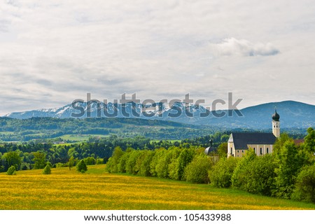 Image, Stock Photo steeple top Sky Church