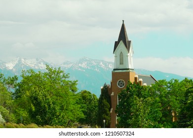 Church on a Mountain in Salt Lake City Utah