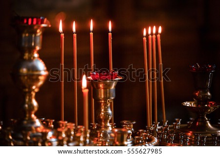 church. Orthodox Church. Christianity. church lighted candles icon religion