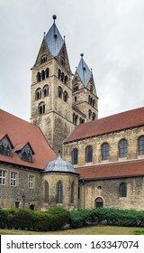 The Church Of Our Lady Is 12th Century Romanesque Basilica With Transept In Halberstadt, Germany