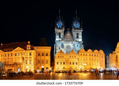 Church of Our Lady before Týn in Old Town Square in Prague Czech Republic