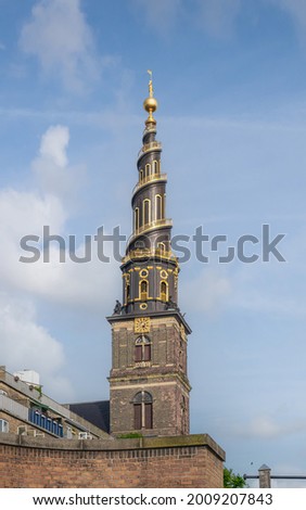 Church of Our Saviour (Vor Frelsers Kirke) spire - Copenhagen, Denmark