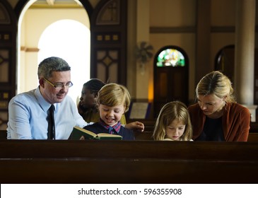 Church People Believe Faith Religious - Shutterstock ID 596355908