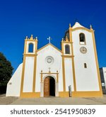 The church of the picturesque village of Praia da Luz in the Algarve was built in 1874 and is available for Catholic and Anglican weddings. Portugal.