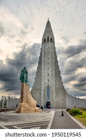 Hallgrímskirkja Church. Reykjavik Iceland. July 2020