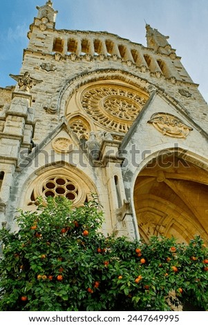 church of Saint Bartholomew in Soler at the island of Mallorca in Spain at 03.18.2024
