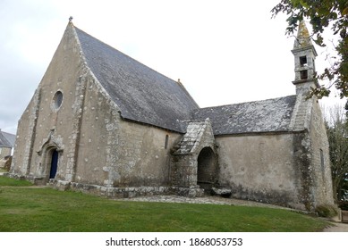 The Church Of Saint Cado Built On A Very Small Island In Brittany