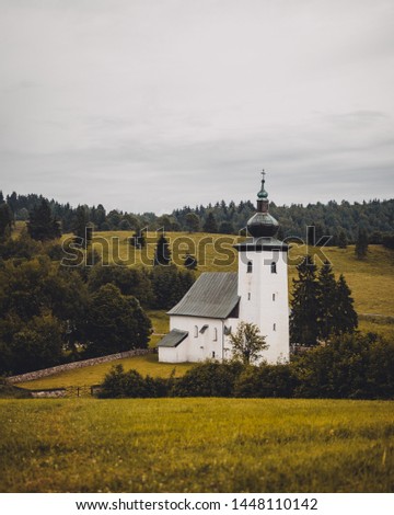 Similar – Foto Bild die kirche im dorf…