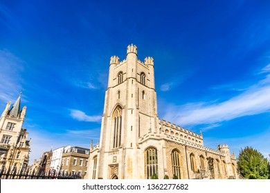 Church Of Saint Mary The Great Is Landmark Near King's College In Cambridge, England