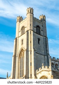 Church Of Saint Mary The Great Is Landmark Near King's College In Cambridge, England