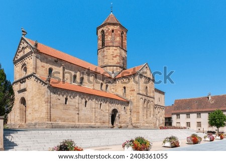 Church of Saints Peter and Paul in Rosheim. Bas-Rhin department in Alsace region of France