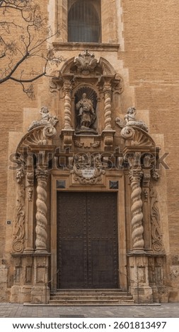 Church of San Juan de la Cruz in the city of Valencia. Ancient Church of San Andres.