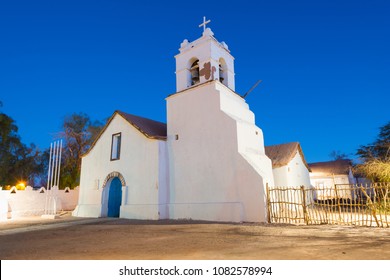 Church Of San Pedro De Atacama At The Main Square, Atacama Desert, Chile