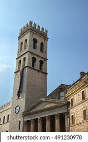 Church Santa Maria Sopra Minerva In Assisi, Italy
