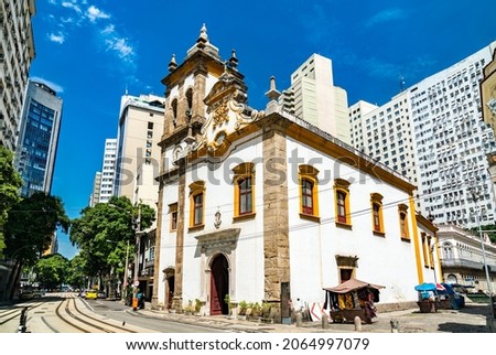 Church of Santa Rita de Cassia in central Rio de Janeiro, Brazil