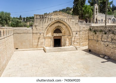 Church Of The Sepulchre Of Saint Mary, Tomb Of The Virgin Mary, Christian Tomb At The Foot Of Mount Of Olives In Jerusalem, Israel