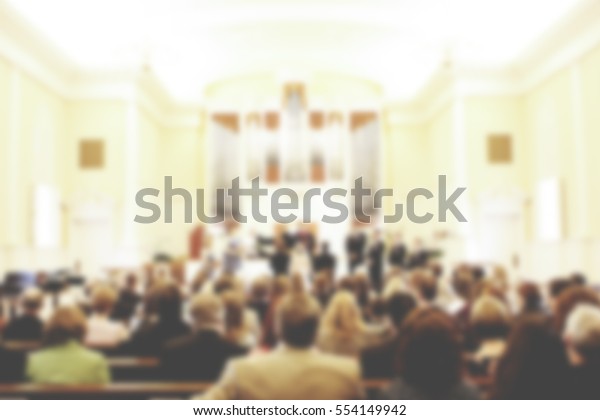 Church Service\
Blurred