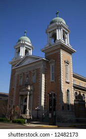 Church Spires In Historic Downtown Paducah Kentucky