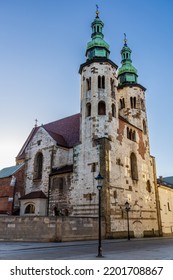 Church Of St. Andrew, Romanesque Church In The Old Town District, Kraków, Poland.