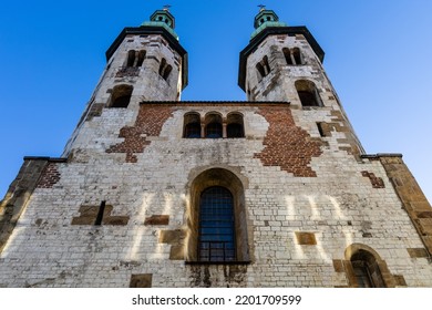 Church Of St. Andrew, Romanesque Church In The Old Town District, Kraków, Poland.