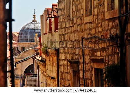 Church of St. Blaise (Crkva sv. Blaza), a Baroque church in Dubrovnik and one of the city's major sights, Dubrovnik, Croatia