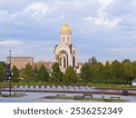 Church of St. George on Poklonnaya hill in victory Park, Moscow, Russia