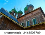 Church of St. John the Baptist in Tolchkovo. Yaroslavl. Gold ring. Russia. Background