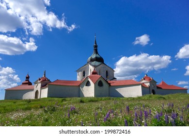 Church of St. John of Nepomuk, Zelena Hora, Zdar, Czech Republic - Shutterstock ID 199872416