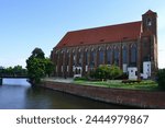 The Church of St. Mary on the Sand located on the Sand Island, in the Oder River, in the heart of the city of Wroclaw, Poland