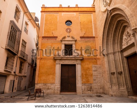 Church of St. Nicholas  (Esglesia Sant Nicolau) in Valencia, Spain.